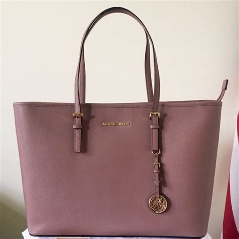 mauve color michael kors bag